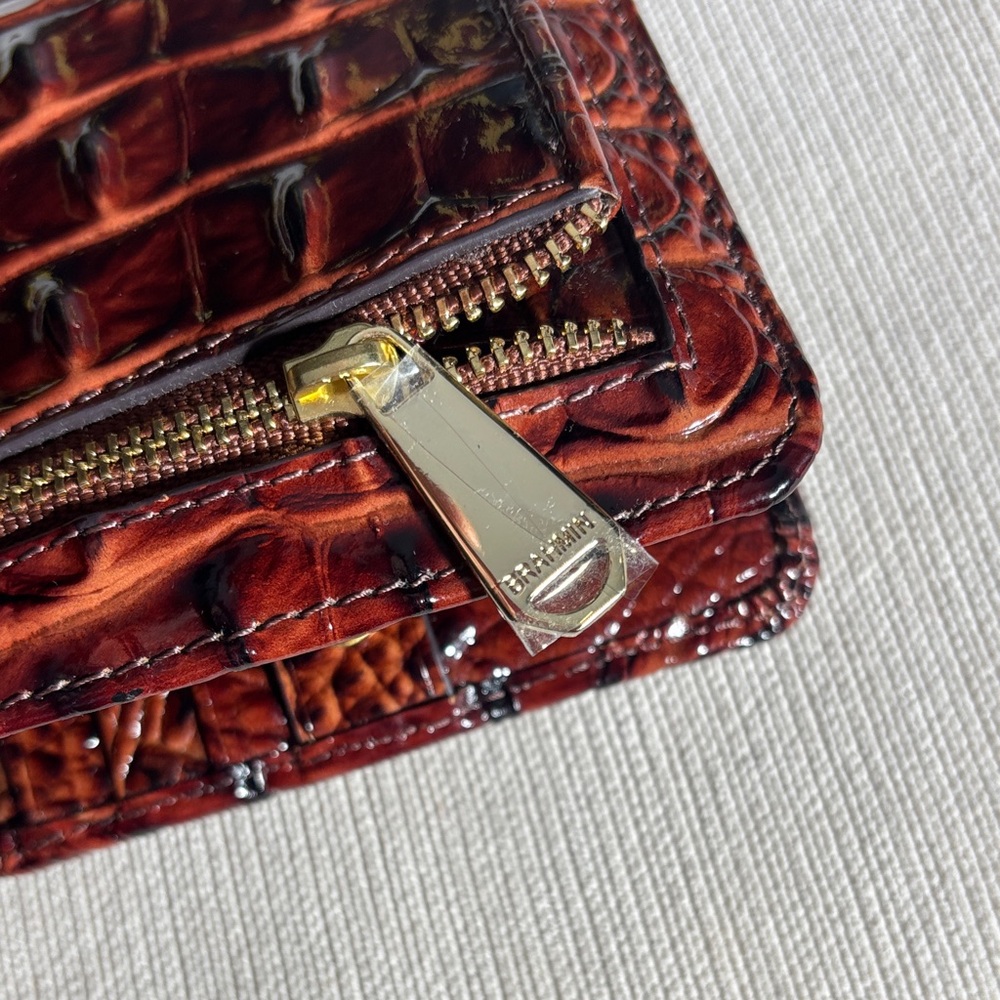 BRAHIM Ady Pecan Melbourne leather mini suri wallet - Picture 9 of 9